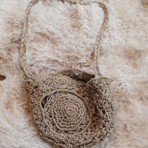 Handcrafted Tan Woven Bag